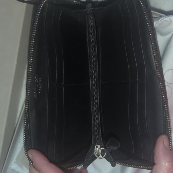 Jimmy Choo Black Wallet with Star Studs Box And Dust Bag Included - Picture 10 of 14